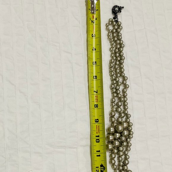 J. Crew Faux Grey Pearl Necklace - Picture 3 of 3